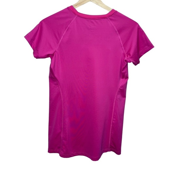 Nike Pro Combat Pink Short Sleeve Activewear Fitted Top Size Small - Picture 2 of 8